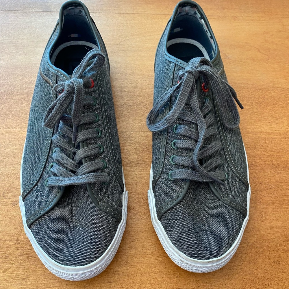 Ben Sherman Mens 8.5 Grey Canvas Shoes
